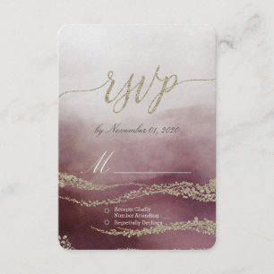 Awash Elegante acuarela en Cranberry Wedding RSVP