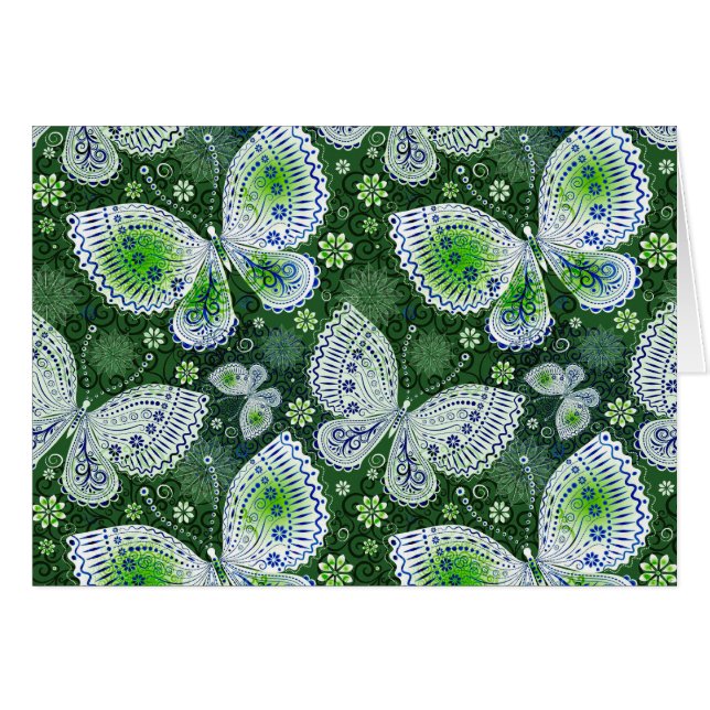 Away Paisley Butterfly Print Green (Anverso (Horizontal))
