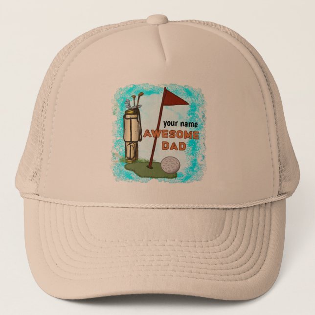 Awesome Golf Dad gorra (Anverso)