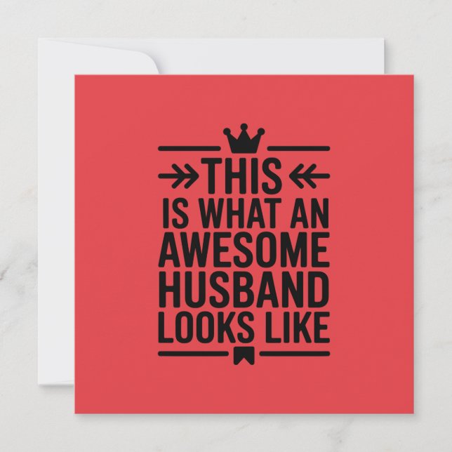 Awesome Husband Minimal Typography (Anverso)