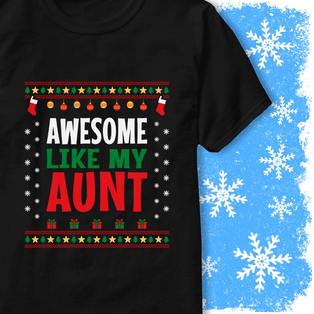 Awesome Like My Aunt Christmas Sweater Style Look (Subido por el creador)