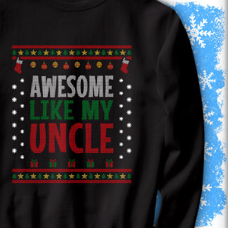 Awesome Like My Uncle Christmas Knit Sweater Look