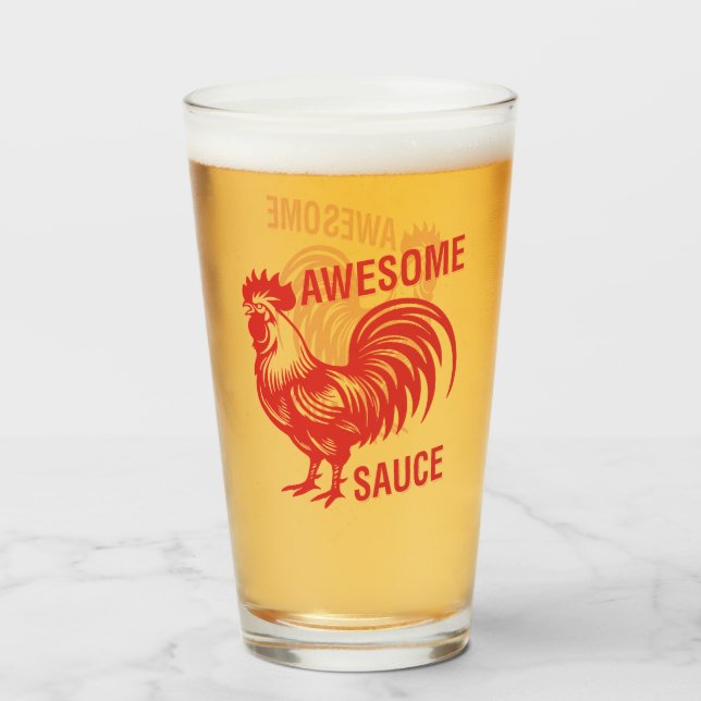 Awesome Sauce Rooster Funny (Anverso (lleno))