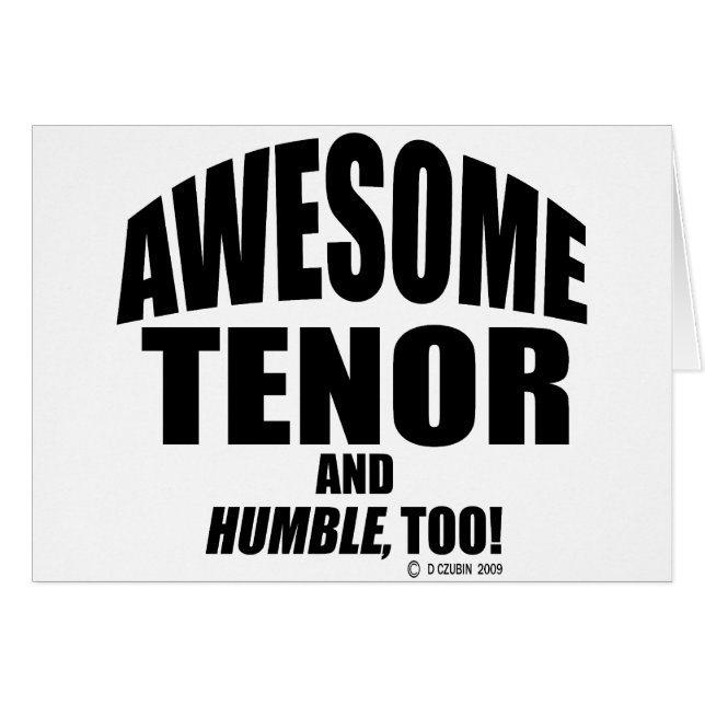 Awesome Tenor (Anverso (Horizontal))