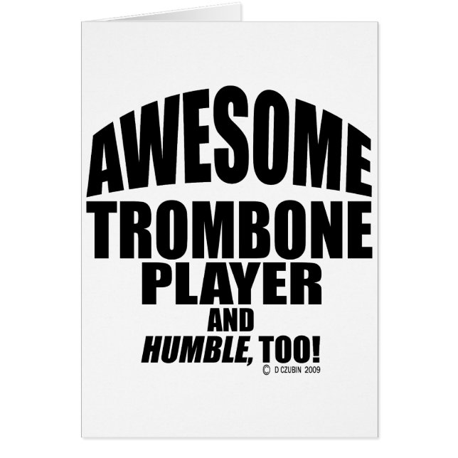 Awesome Trombone Player (Frente)
