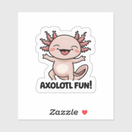 Axolotl Fun Vinyl Pegatina