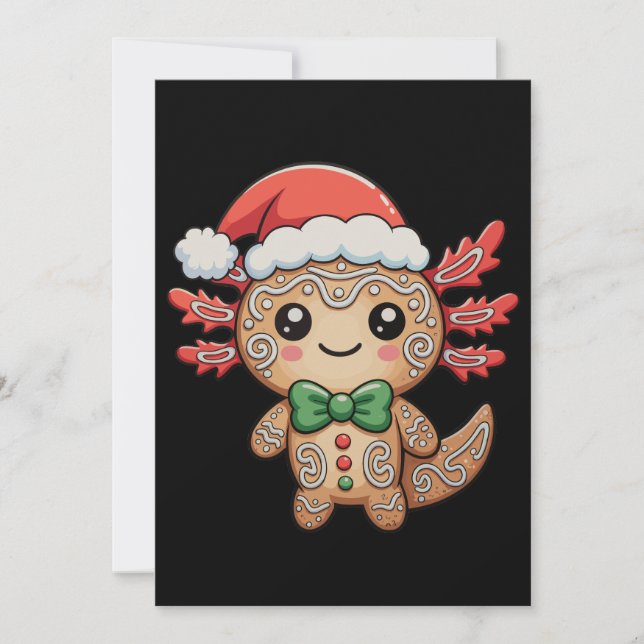 Axolotl Gingerbread Navidades Familia de Navidad (Anverso)