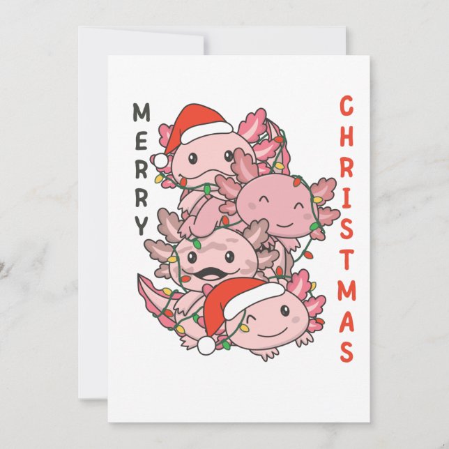 Axolotl Navidades de árboles de Navidad Animales A (Anverso)