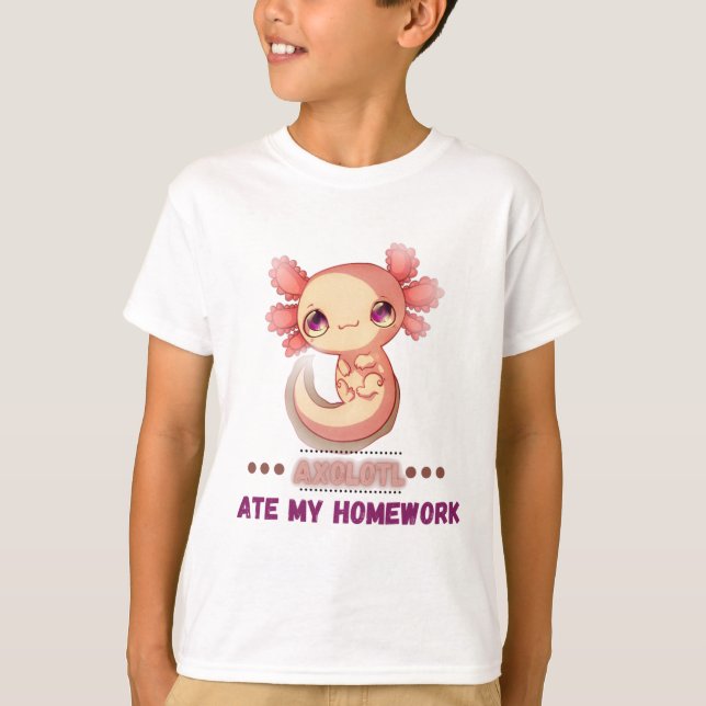 Axolotl se comió la camiseta de mi tarea (Anverso)