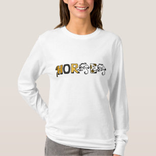 AY- camiseta del arte de los caballos