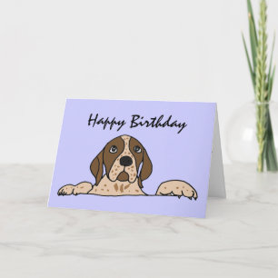 AY - Tarjeta de cumpleaños de perro cazador