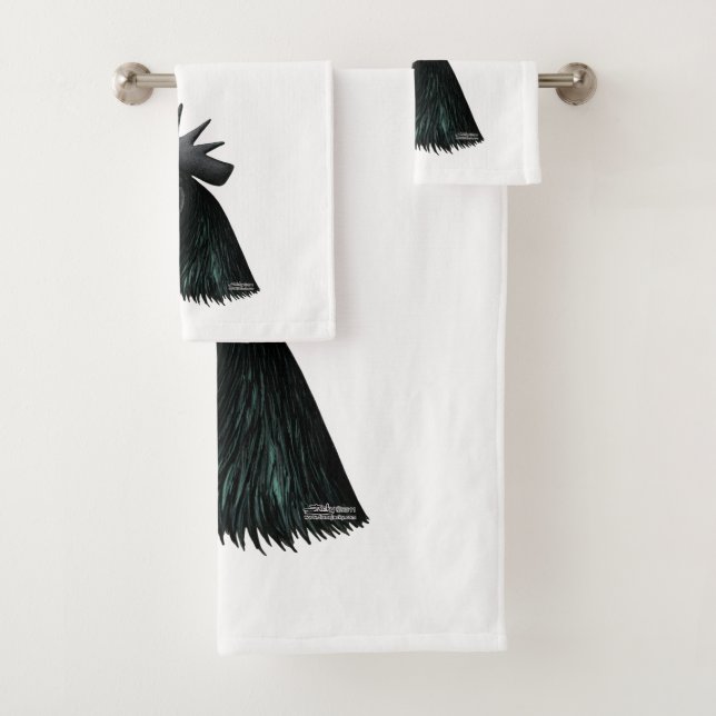 Ayam Cemani Rooster Head (In situ)