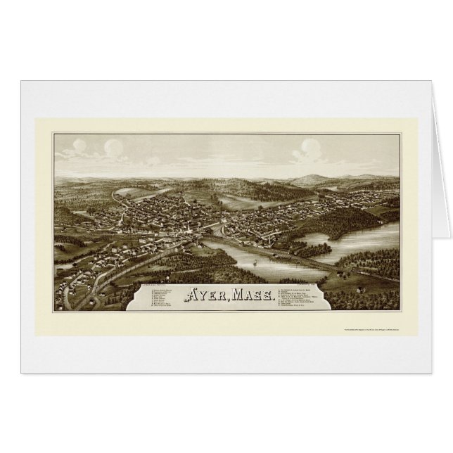 Ayer, mapa panorámico de las MAMÁES - 1886 (Anverso (Horizontal))