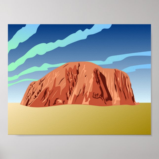 Ayers rock Australia arte (Frente)
