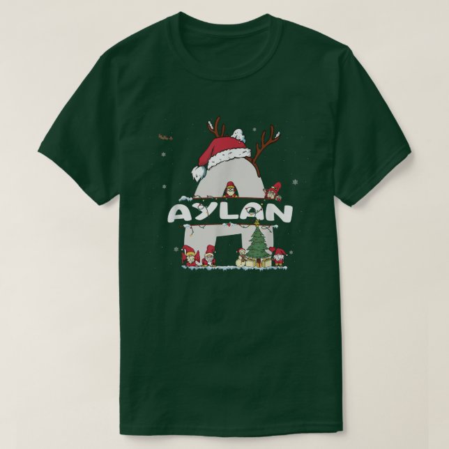 Aylan Navidades Camisa con Aylan Nombre para navid (Diseño del anverso)