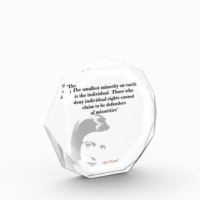 Ayn Rand Cita Sobre El Bloque De Fotografía Minori (Izquierda)