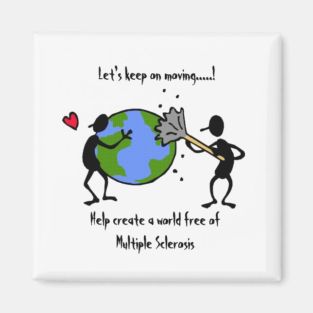 Ayuda a liberar el mundo de la MS - imán (Frente)