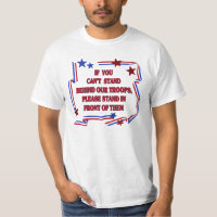 Ayuda patriótica nuestra camiseta de las tropas