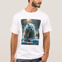 Ayúdanos - Osos polares en camiseta de hielo delga
