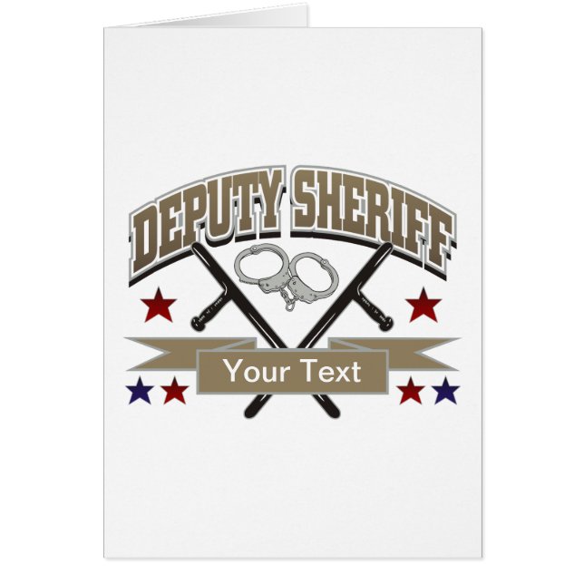 Ayudante del sheriff personalizado (Frente)