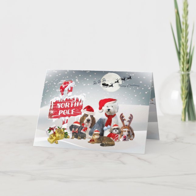 Ayudantes de Santa en las tarjetas del Polo Norte (Anverso)