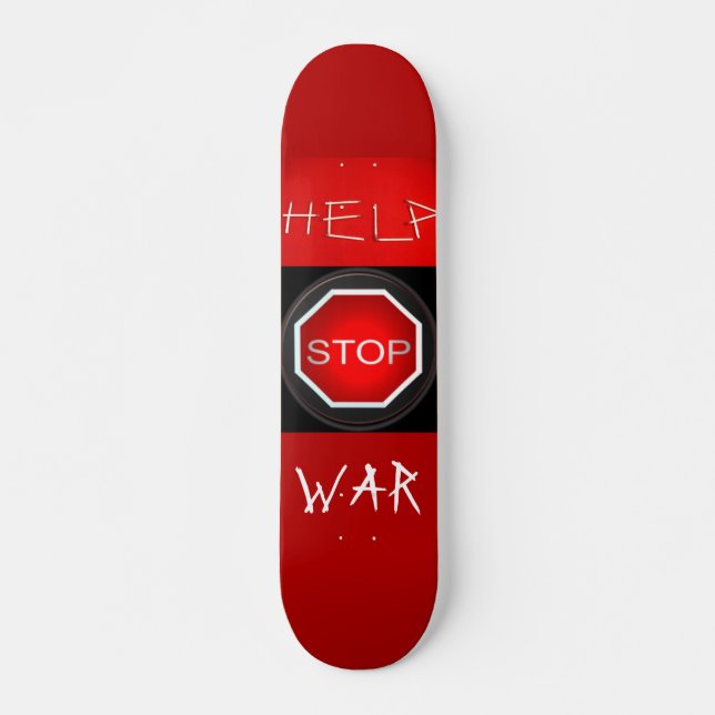 Ayudar a detener el Skateboard de guerra (Anverso )