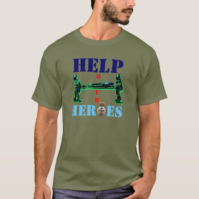 Ayude a nuestra camiseta de los héroes (Anverso)