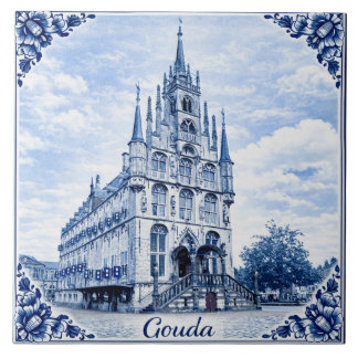 ayuntamiento de Gouda baldosas de cerámica estilo