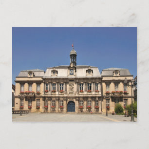 Ayuntamiento de la postal de Troyes Francia