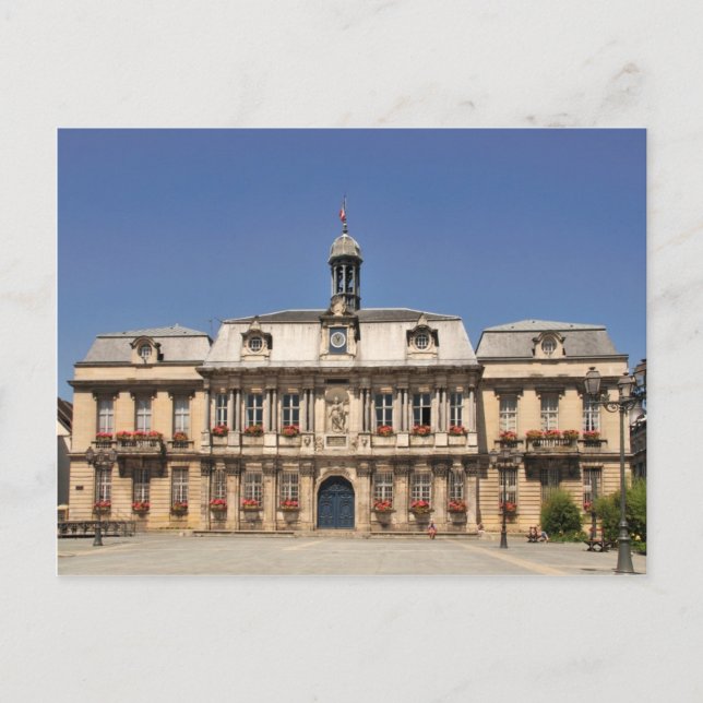 Ayuntamiento de la postal de Troyes Francia (Anverso)