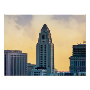 Ayuntamiento de Los Ángeles Skyline – Impresión de
