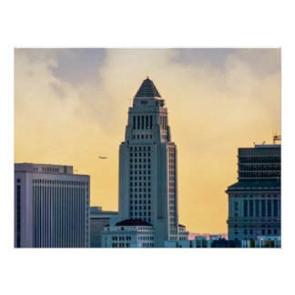 Ayuntamiento de Los Ángeles Skyline – Impresión de