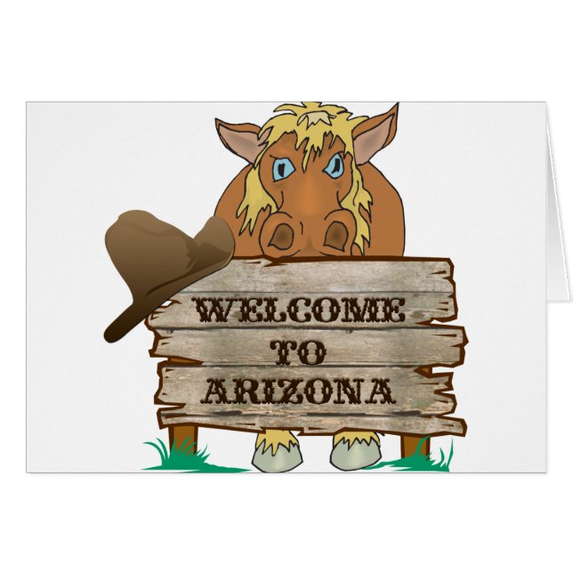 AZ - Bienvenidos al Caballo de Arizona (Anverso (Horizontal))