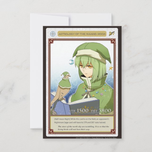 AZ card - Astrology of the Waxing Moon (Anverso)