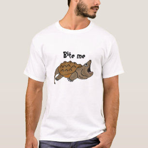 AZ- muérdame camiseta de la tortuga de rotura