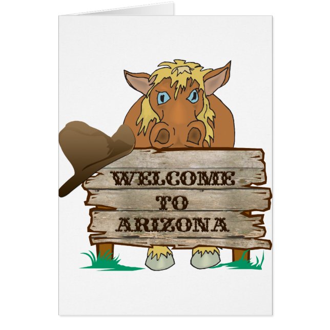 AZ- Welcome to Arizona Horse (Frente)