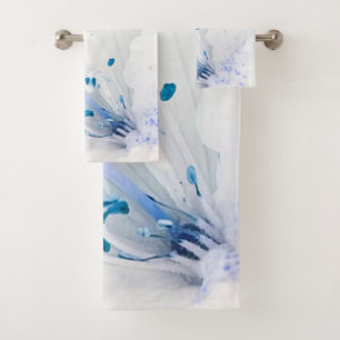 *~* Azalea Art Pintura Flores Azul Verde azulado B