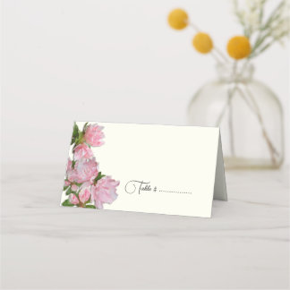Azalea Flowers Tented Escort o tarjetas de plaza