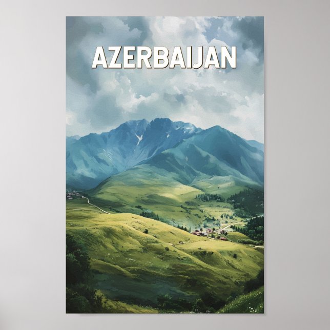 Azerbaiyán: Viaje de arte de Ilustracion (Frente)