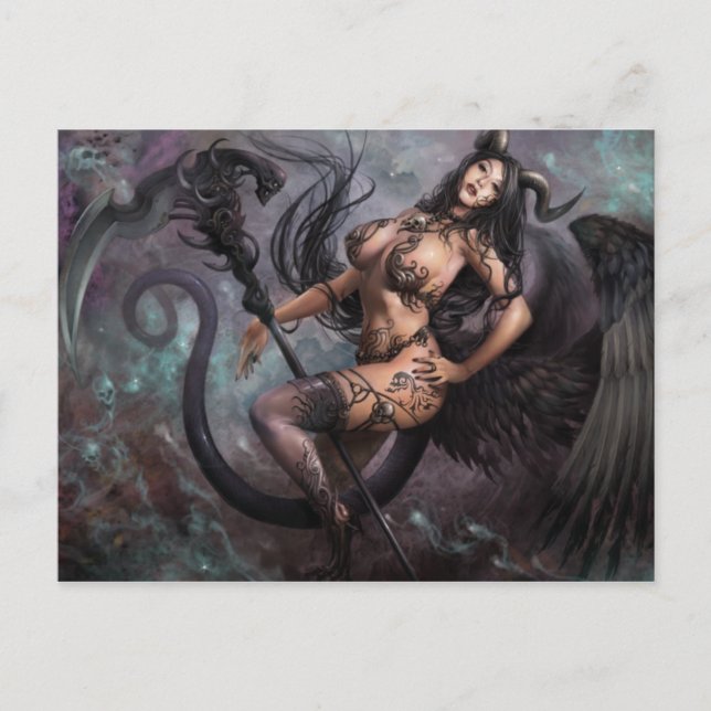 Azmodeus Dark Angels "Helchen", postal (Anverso)