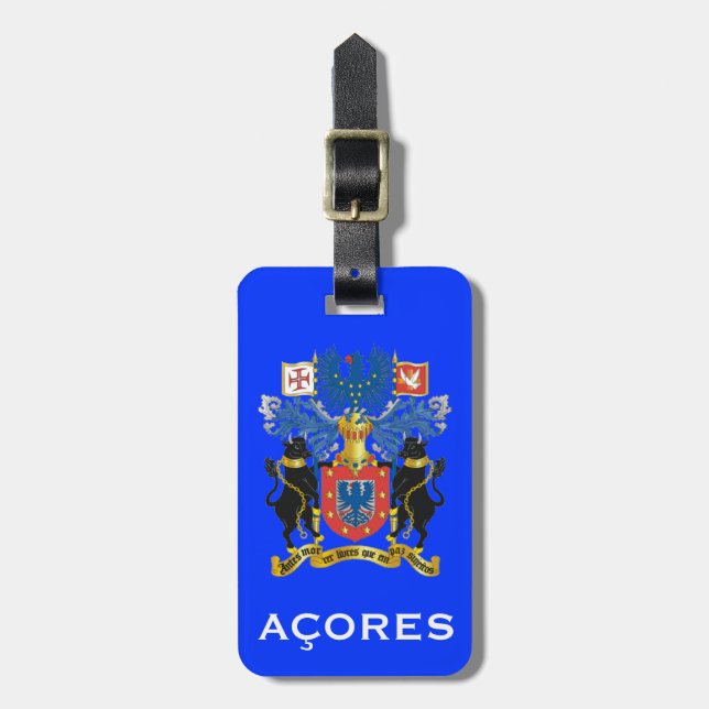 Azores - etiqueta del equipaje (Frente Vertical)