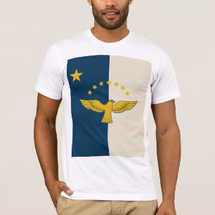 Azores Portugal Camiseta inspirada en la bandera -