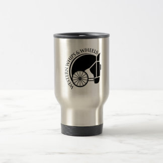Azotes y ruedas occidentales de la taza del viaje