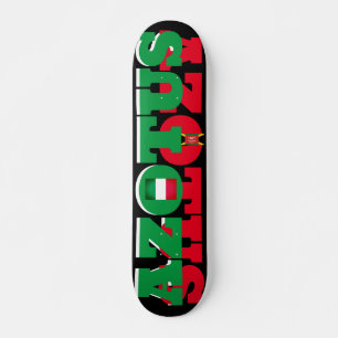 AZOTUS Tablas de skateboard Italian 7 3/4"