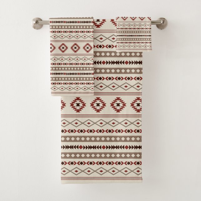 Aztec Browns Rust Cream Motifs Mixtos Rpt Pattern (In situ)