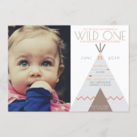 Aztec Wild One | Primera invitación de foto de cum