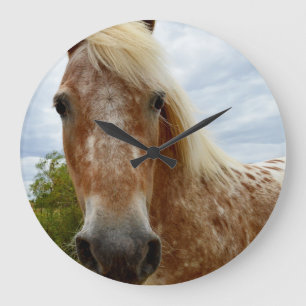 Azúcar El Caballo Appaloosa, Gran Reloj De Pared R