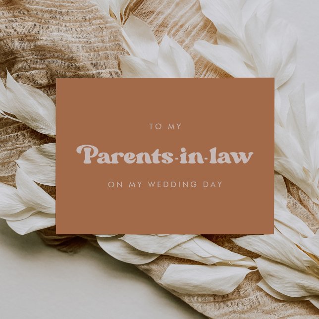 Azúcar marrón A la tarjeta nupcial de mis suegros (Subido por el creador)