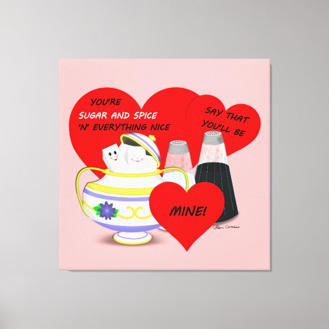 Azúcar y Especias - Arte de Tarjeta de San Valentí (Anverso)
