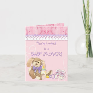Azúcar y especias, invitación Chica a Baby Shower